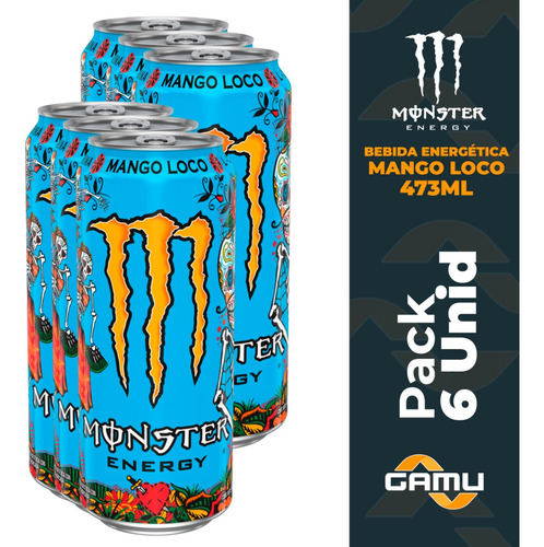 Monster Energy - 473ml - Mango Loco - Pack 6 Unid.