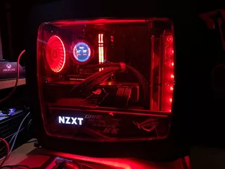 [ P ] Case Nzxt Manta Mini Mini Itx Usb 3.0 Black/red