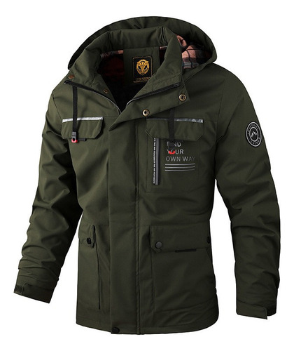 Parka Con Chaqueta Casual De Longitud Media