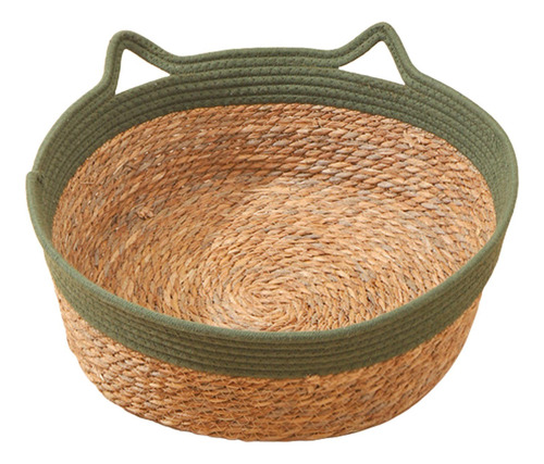 Cama Para Gatos Tejida A Mano, Cama Para Verde 45cmx15cm
