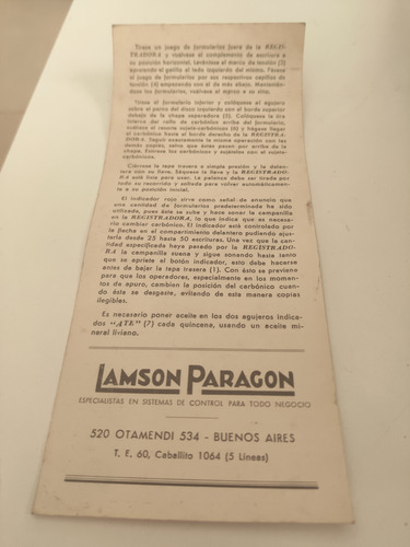 Antigua. Unica. Maquina Registradora Lamson Paragon Art Deco (Usado)