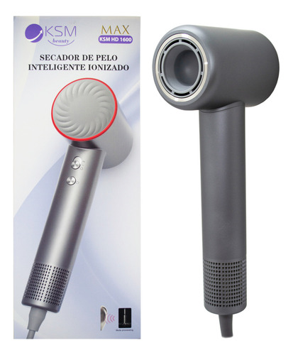 Ksm Beauty Secador De Pelo Inteligente Max Hd 1600 Gris