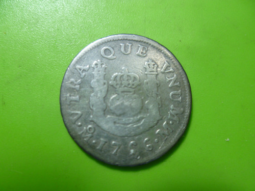 Antigua Moneda Columnario 1756 Mo. Fern. V I. 