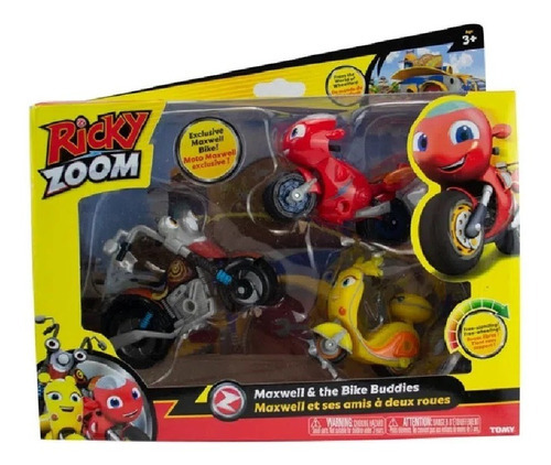 Brinquedo Ricky Zoom Figuras Em Embalagem Sortido Tomy 2094 Cor Vermelho