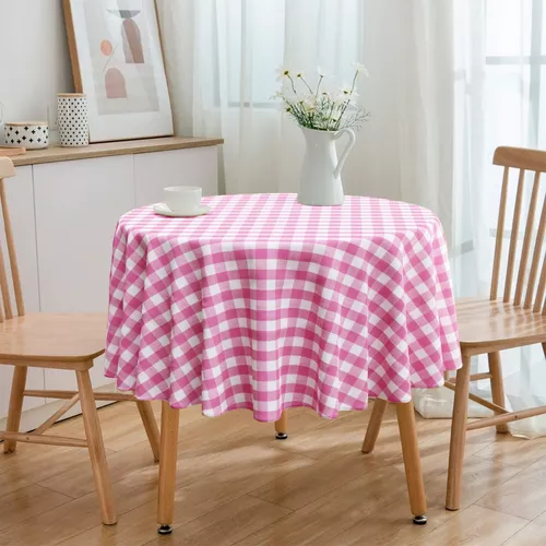 LIUYI Estilo rural simples e generoso toalha de mesa de jantar em casa  restaurante retangular/redondo piquenique xadrez pano toalha de mesa xadrez  vermelha (cor: 1, tamanho: quadrado 140x140cm)