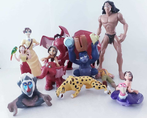 Coleccion De Figuras De Tarzan Y Sus Amigos Disney.   C6