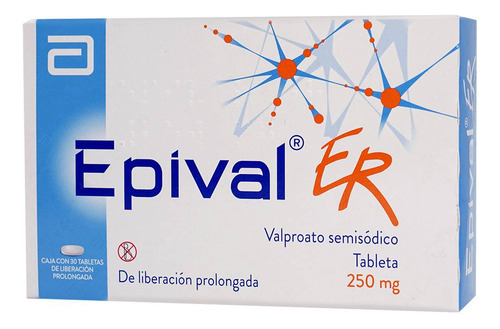 Epival Er 250mg 30 Tabletas 250mg Caja Con 30 Tabletas
