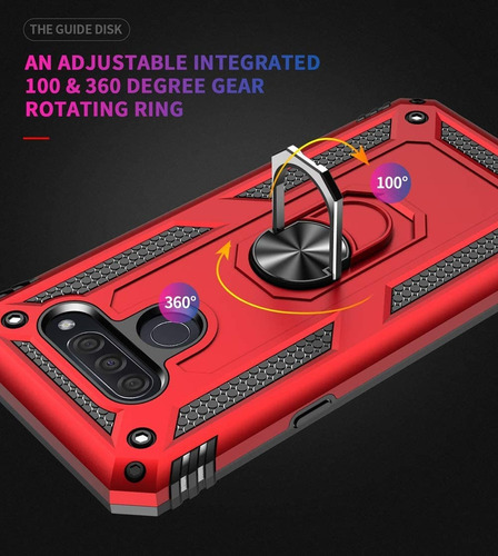Rudo Uso Funda Sólido A Prueba De Terremotos Case Para LG K50/LG Q60+screen Mica