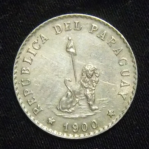 Paraguay 10 Centavos 1900 Exc Km 7
