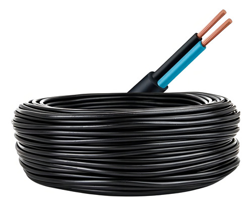 Cabo Pp Extensão Com Fio 2x1,5mm Rolo 15 Metros Mais Vendido Cobertura Preto