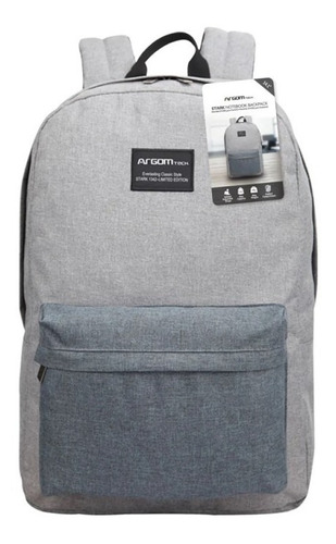 Bulto Argom Mochila Stark 14.1 Color Gris