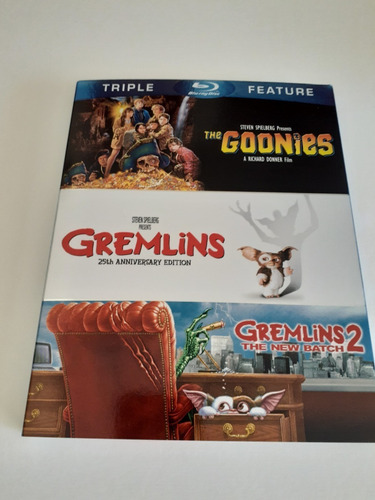 Triple Pack Blu-ray The Goonies, Gremlins 1 Y 2 