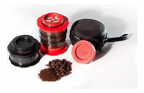 Cafflano Kompact - Cafetera portátil – Rojo – Cafetera de viaje caliente y  fría – Cafetera de viaje