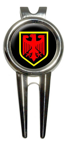 Aleman Crest Alemania Marcador Pelota Golf Divot Repair Tool