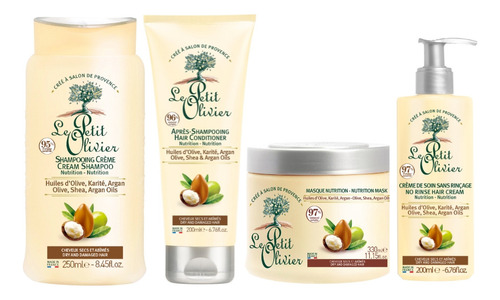 Kit Champú Acondicionador Mascarilla Crema Capilar Le Petit