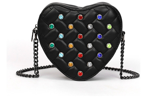 Bolso Bandolera Kurtgeiger Chain Chapado En Plata Flowered