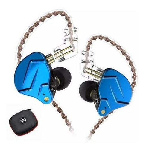 Kz Zsn Pro Royal Blue Sem Microfone + Case