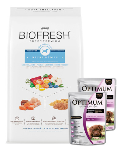 Alimento Perro Biofresh Cachorro Raza Mediana 3 Kg + Promo!