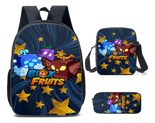 Mochila Escolar Roblox Blox Fruits Pupil, Mochila Infantil D Cor 10
