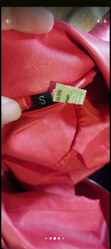 Campera Mujer Ecocuero Roja Talle S (Usado)