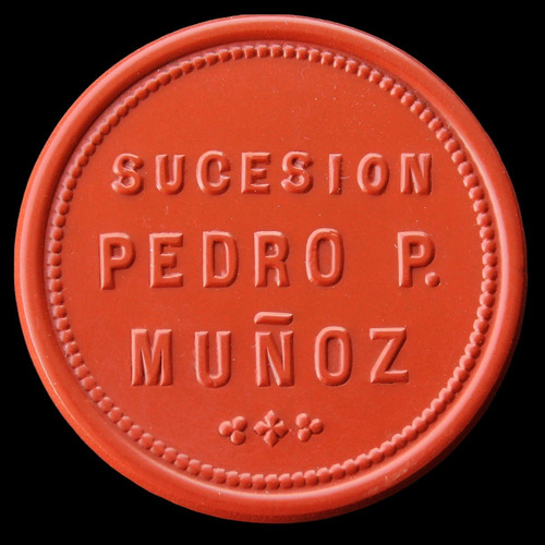 ¬¬ Ficha Chilena Minera / Sucesión Pedro P. Muñoz 50c Zp