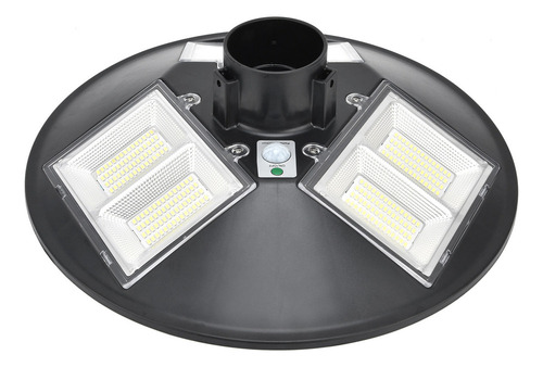Farola Led Redonda Solar Para Jardín, Funciona Con 3 Cabezal