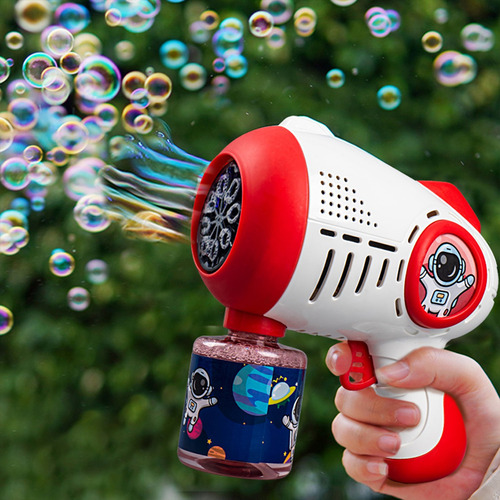 Burbujero Astronauta Eléctrico 360° 8 Agujeros Con Luces Led Rojo