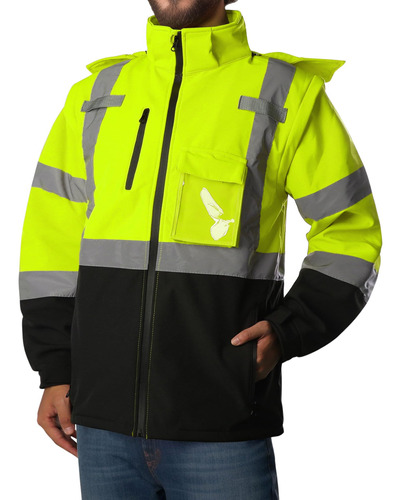 Chaqueta Seguridad Alta Visibilidad Impermeable Resistente