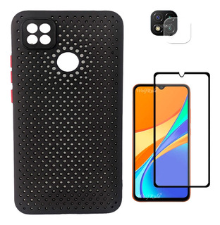 Funda Estuche Para Xiaomi Redmi 9c Protector Pantalla Y Cam