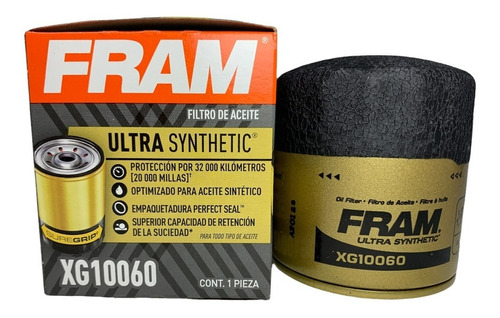 Filtro De Aceite Fram Para Aceite Sintético Xg10060 Chrysler