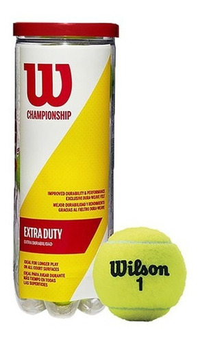 Bolas de tênis Wilson Championship Extra Duty de 3 unidades/Bamo