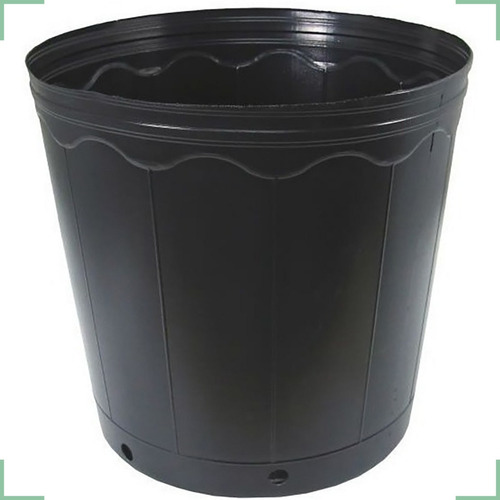 10 Vasos 15 Litros Pote Preto Para Mudas Plastico 