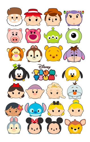 Tsum Tsum 01 Vinilo Decorativo Personajes Disney Stickers