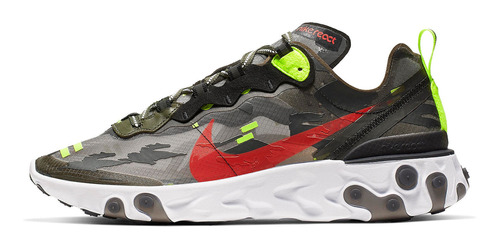 Zapatillas Nike React Element 87 Medium Olive Cj4988-200   