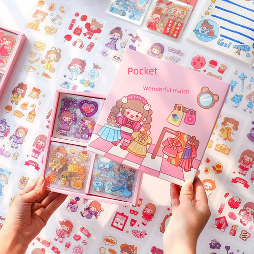 Kaka Sauce-starry Sky - Cute Cartoon Sticker Set For