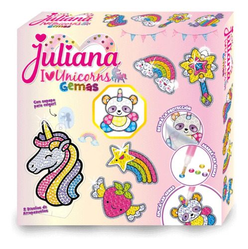 Gemas Juliana I Love Unicorns Stickers Set De Artesania 