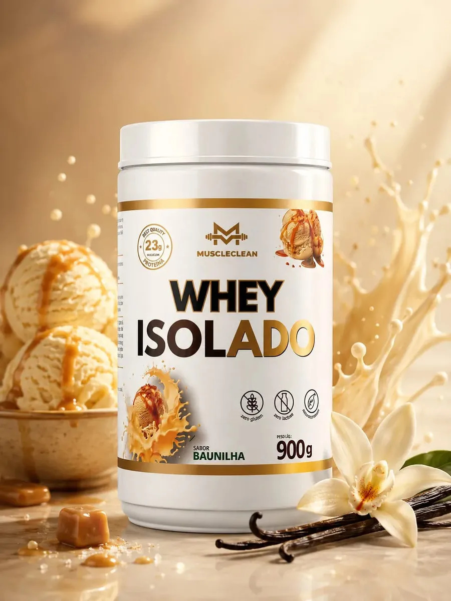 MuscleClean Whey Isolado Zero Lactose - Baunilha