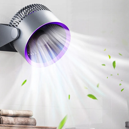 Ventilador Circulador De Aire De Mesa Recargable Portátil Co