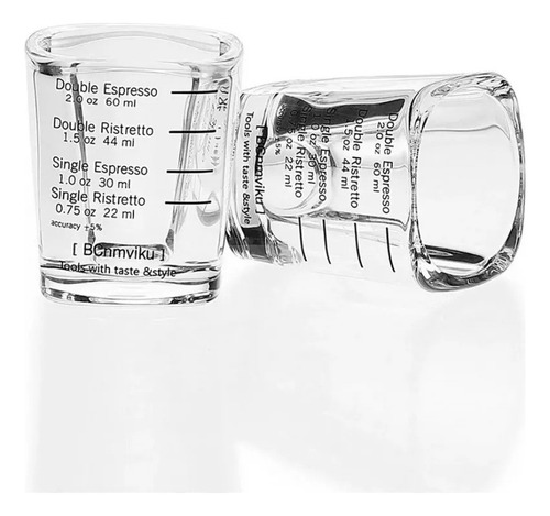 Cyt Copos Medidores Café Expresso 2 Oz Para Baristas,