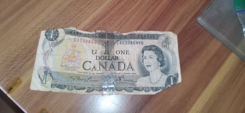 Billete De Un Dólar Canadiense 1973