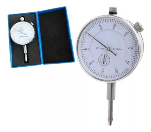 Base Magnética + Reloj Comparador Centesimal 0 - 10 Mm