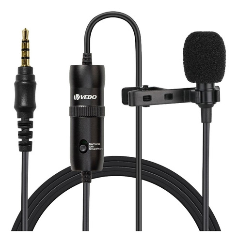 Imagem 4 de 7 de Microfone Condensador Lapela Vokal Slm10 Para Celular C/ Fio