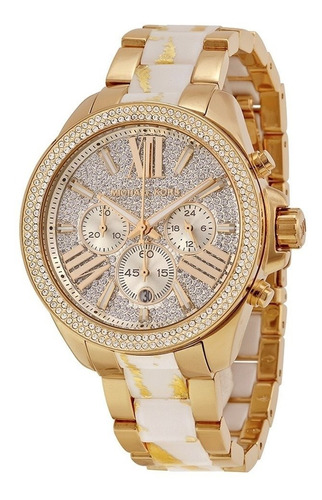 Reloj Michael Kors Mk6157 Colección Wren Dorado Nuevo Caja 