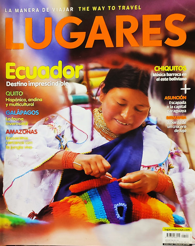 Revista Lugares Ecuador Destino Imprescindible Edicion 190 (Usado)