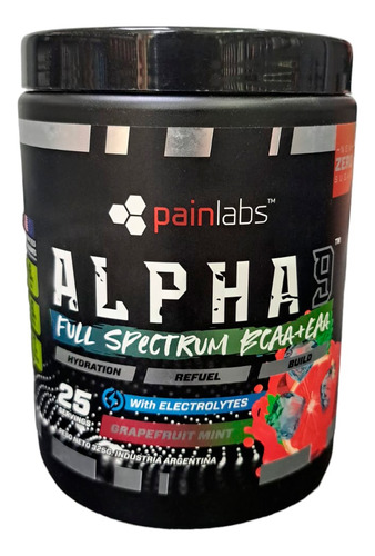 Aminoacidos Painlabs Alpha 9 X325grs Bcaa+ Eaa Recuperacion Sabor Grapefruit Mint