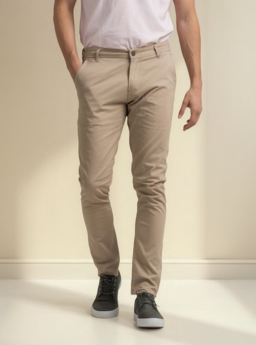 Pantalón Corte Chino Slim Mistral Hombre