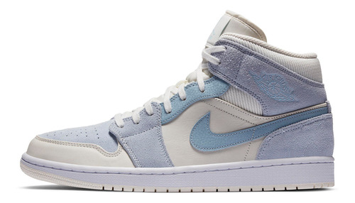 Zapatillas Jordan 1 Mid Mixed Textures Blue Da4666-100   