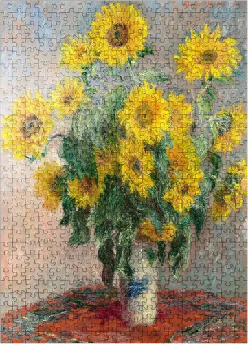 Ramo De Girasoles 1881 De Claude Monet - Rompecabezas Premiu