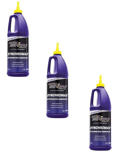 Royal Purple 01512 Juego De 3 Synchromax Manual De Fluido De