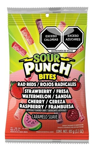 Gomitas Sour Punch Bites Sabor Radicales 105 G